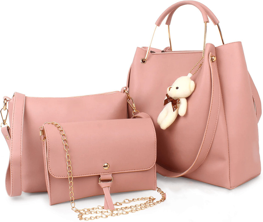 Ladies pink handbags on sale