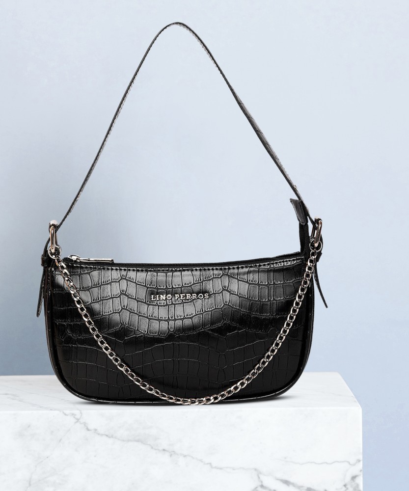 Lino Perros Women Black Sling bag: Buy Lino Perros Women Black Sling bag  Online at Best Price in India
