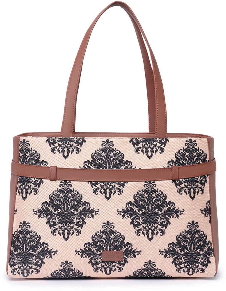 Buy Zouk Women Beige Tote Beige Online @ Best Price in India