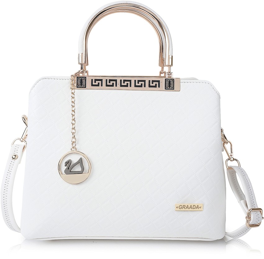 White colour good hand bag