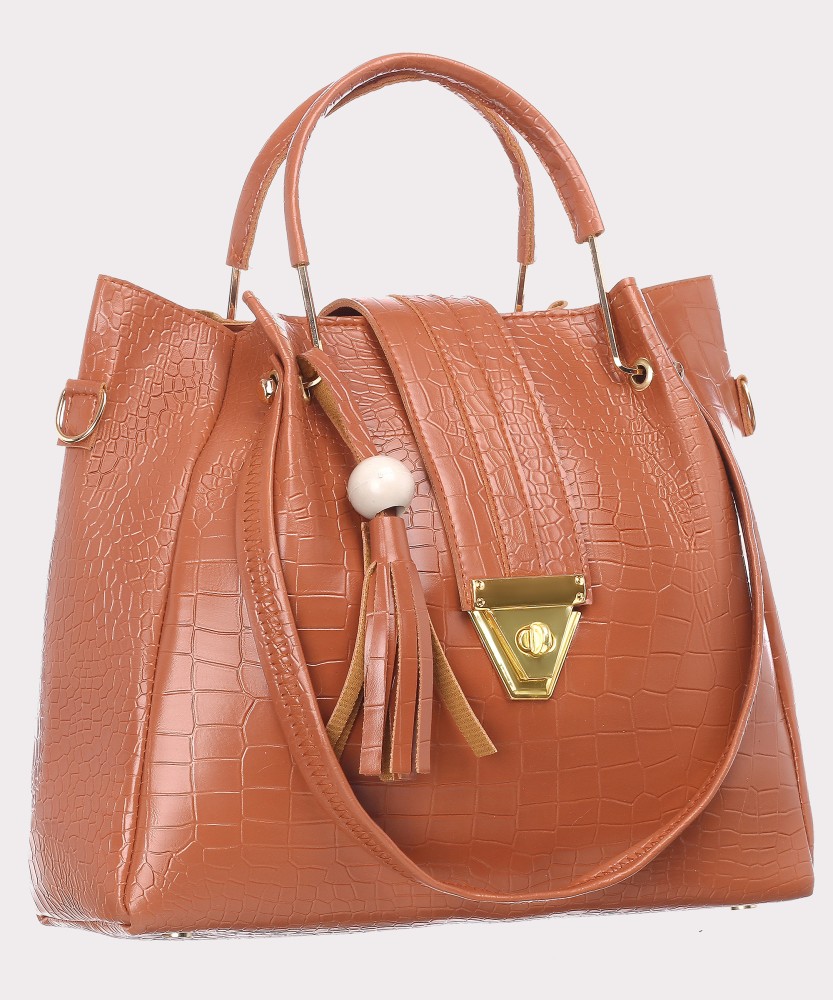 Jh Women Tan Shoulder Bag