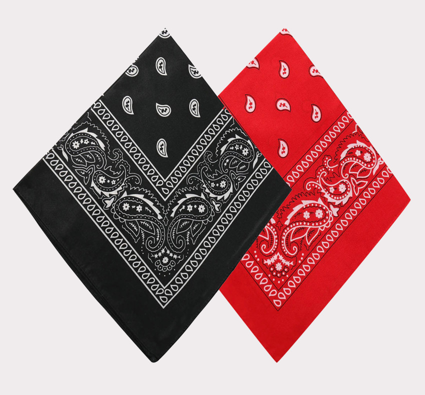 Red And Black Bandana Background Lollanda 2 Stück Bandana Kopftuch,
