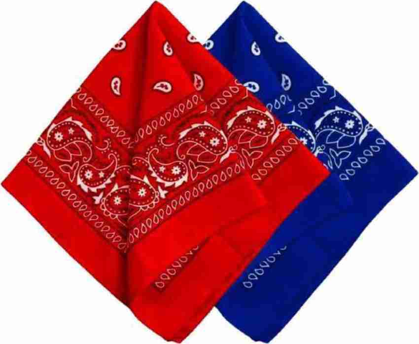 100% Cotton Red Bandana Paisley Design Print on Great Quality of