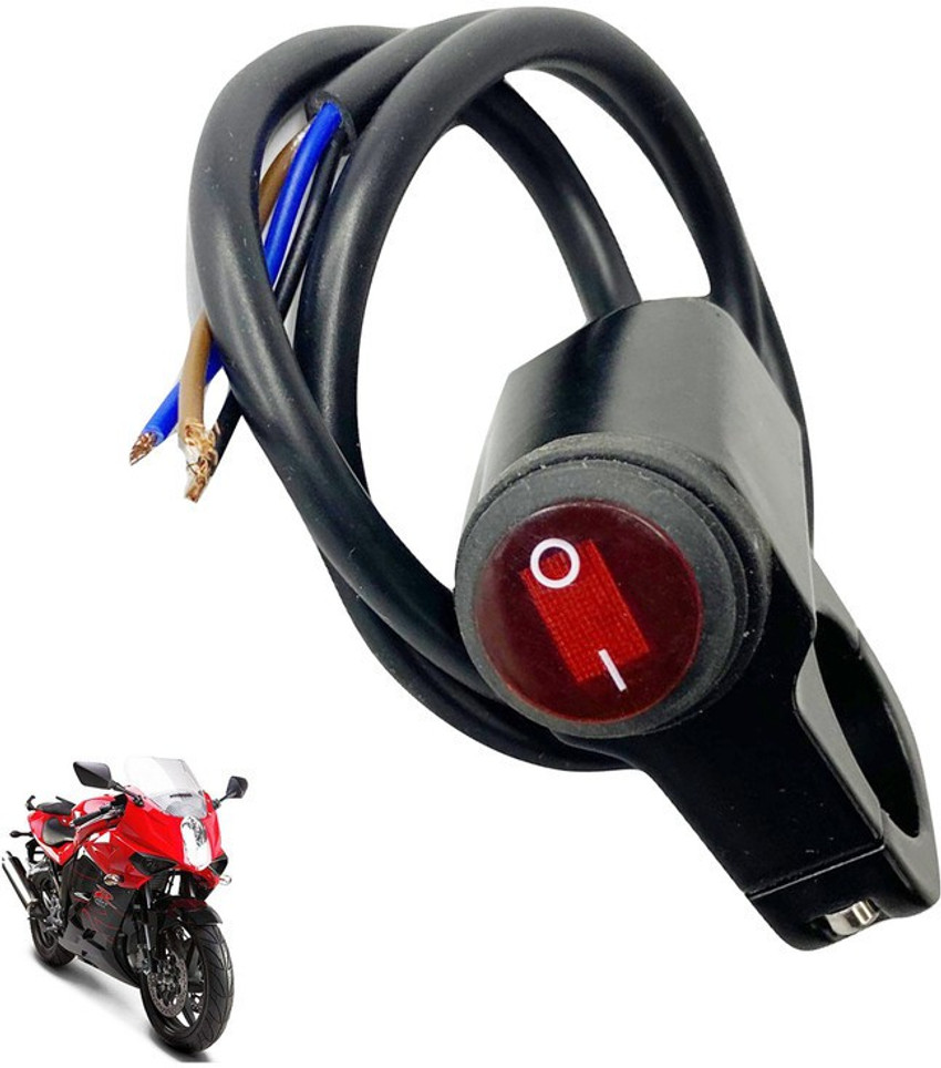 Dhe Best Bike One Way ON Off Signal Indicator Switch Red For Bajaj Discover 125 DTS i Handle Bar Price in India Buy Dhe Best Bike One Way ON Off Signal Indicator Switch Red