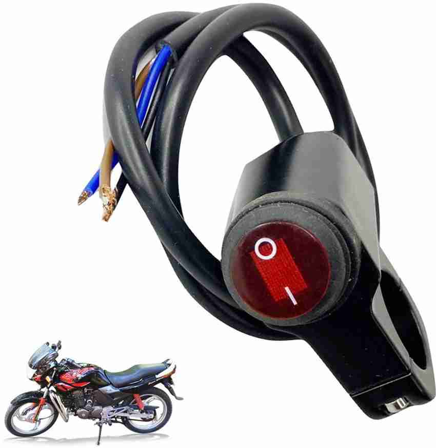 Dhe Best Bike One Way ON Off Signal Indicator Switch Red For Bajaj Pulsar 200 NS DTS i Handle Bar Price in India Buy Dhe Best Bike One Way ON Off Signal Indicator Switch