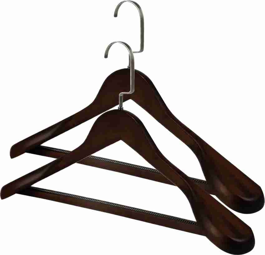 Premium Wooden Coat Hangers 20-pack 100% Natural Wood 360