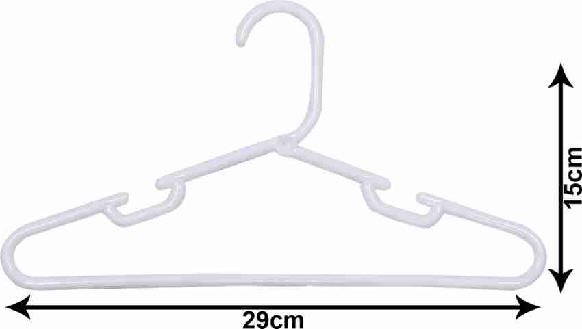 Black Hanger Plastic set of 12pcs