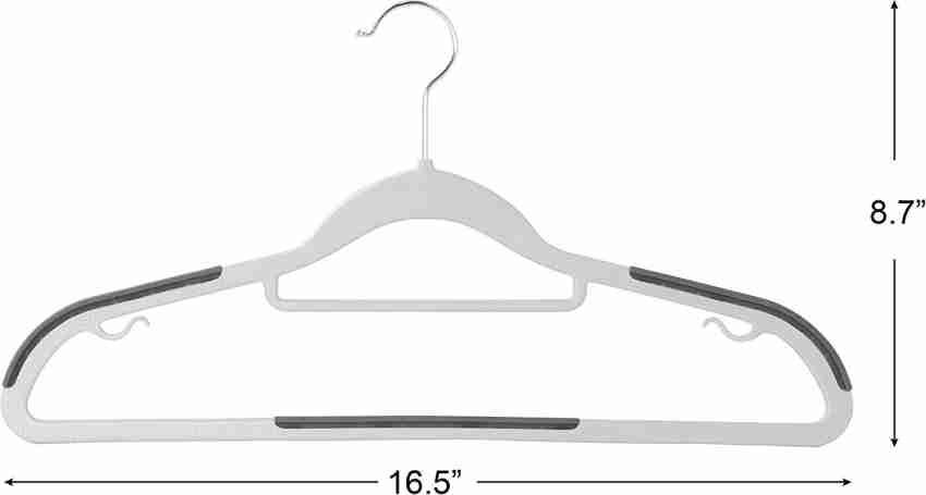 Zollyss Plastic Hangers Heavy Duty Dry Wet Clothes Hangers with Non-Slip  Pads Space Plastic Dress Pack of 2 Hangers For Dress Price in India - Buy  Zollyss Plastic Hangers Heavy Duty Dry