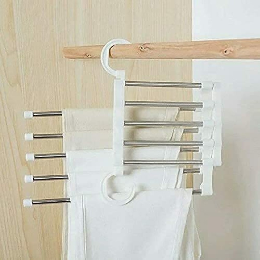 PAVITYAKSH Steel Foldable Hangers For Clothes Hanging Multilayer Round Pant  Hangers Steel Trousers Hanger For Trousers Price in India  Buy PAVITYAKSH  Steel Foldable Hangers For Clothes Hanging Multilayer Round Pant Hangers