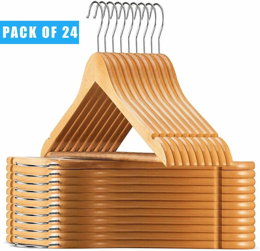 Wooden Hangers - 24 Pack