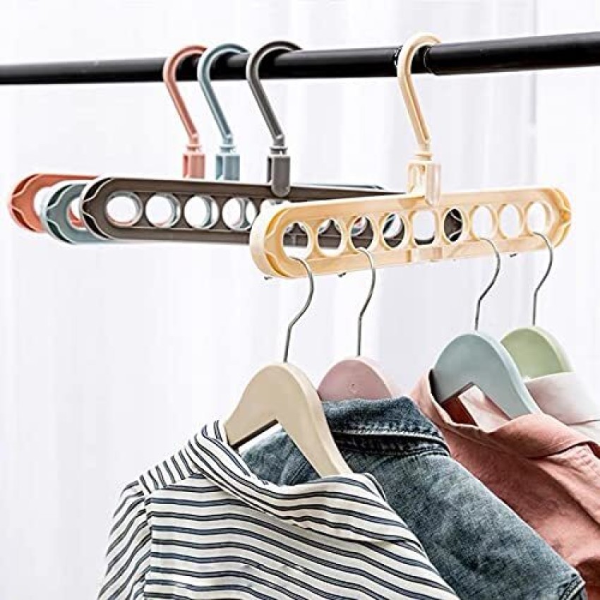 Space Saving Clothes Hangers Multifunctional Smart Closet Organizer Premium  Wardrobe Hanger 9 Slots