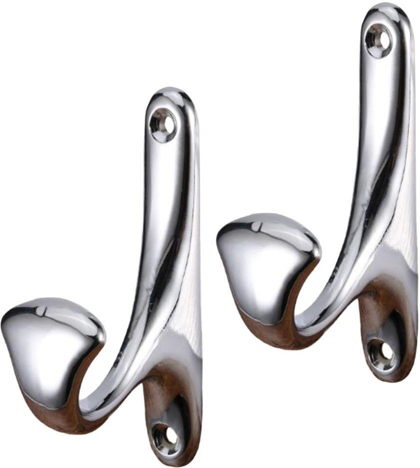 Lyla 2pcs single coat hat hook wall mounted hook wardrobe hook holder  Silver Plastic Dress Hanger For Dress Price in India - Buy Lyla 2pcs single  coat hat hook wall mounted hook