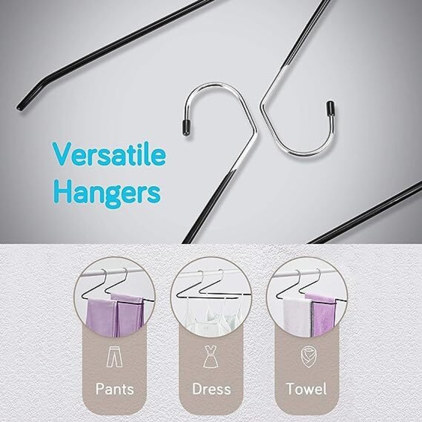 GRACIOUS MART Clothes Hangers with Non-Slip Pads, Hook Space Saving  Organizer for Bedroom Steel Shirt Pack of 26 Hangers For Shirt Price in  India - Buy GRACIOUS MART Clothes Hangers with Non-Slip