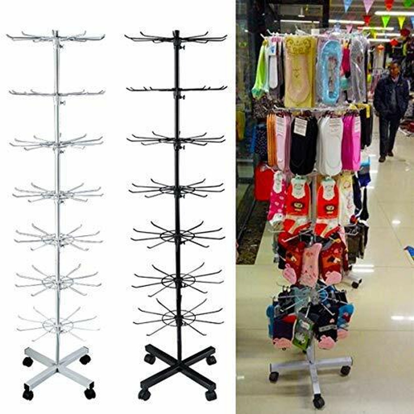 Shoe display rack retail rotating display stand metal shop furniture