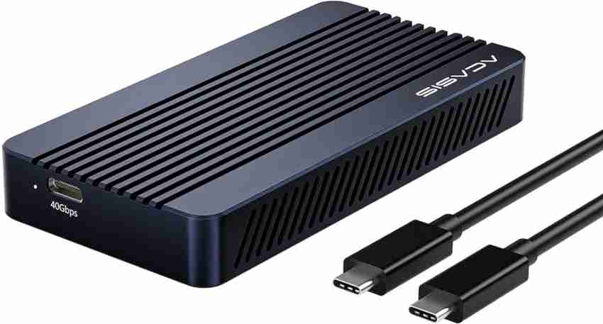 Acasis 40Gbps M.2 NVMe SSD Enclosure, USB-C Aluminum External Hard Drive  Enclosure, 4 inch Compatible with Thunderbolt 3/4, USB 4.0/3.2/3.1/3.0/2.0,  PORTABLE Price in India - Buy Acasis 40Gbps M.2 NVMe SSD Enclosure, USB-C  Aluminum ...