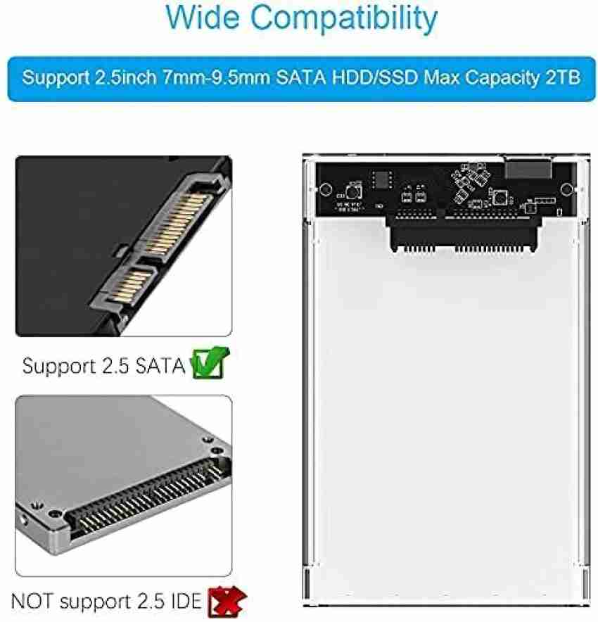 ULTRABYTES Type-C SATA to USB 3.0 External Hard Drive Enclosure 2.5 inch Hard  Drive Enclosure Price in India - Buy ULTRABYTES Type-C SATA to USB 3.0  External Hard Drive Enclosure 2.5 inch