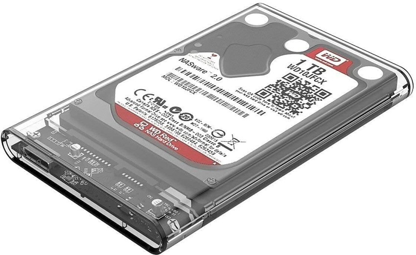 AdzMozi USB 2.0 2.5 Inch SATA to USB External Hard Drive Enclosure