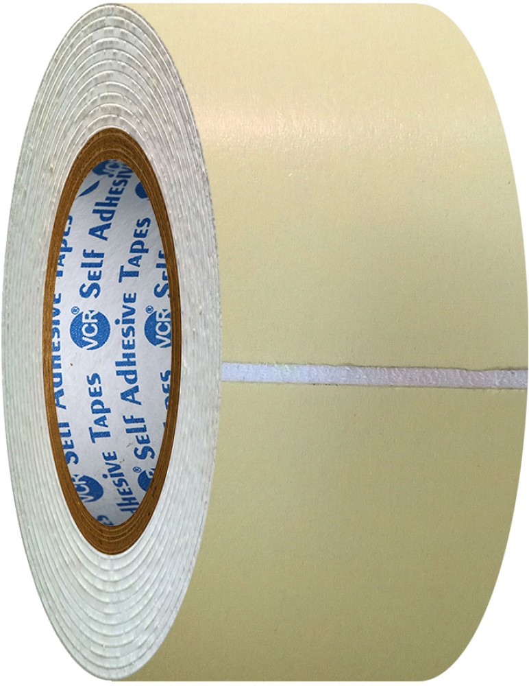 VCR Double Side White Foam Tape 5 Meter Length 48mm/2 Width 1 Roll 5 m  Foam Tape Price in India - Buy VCR Double Side White Foam Tape 5 Meter  Length 48mm/2