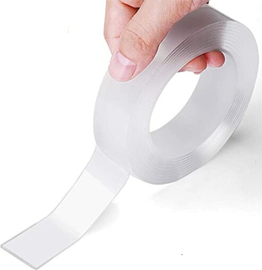 18 Sheets Sticky Foam Sheets Double Sided Adhesive Foam Sticky Strips Dual-Adhesive Foam Sticky Strips, Size: 13.8X0.3cm, White