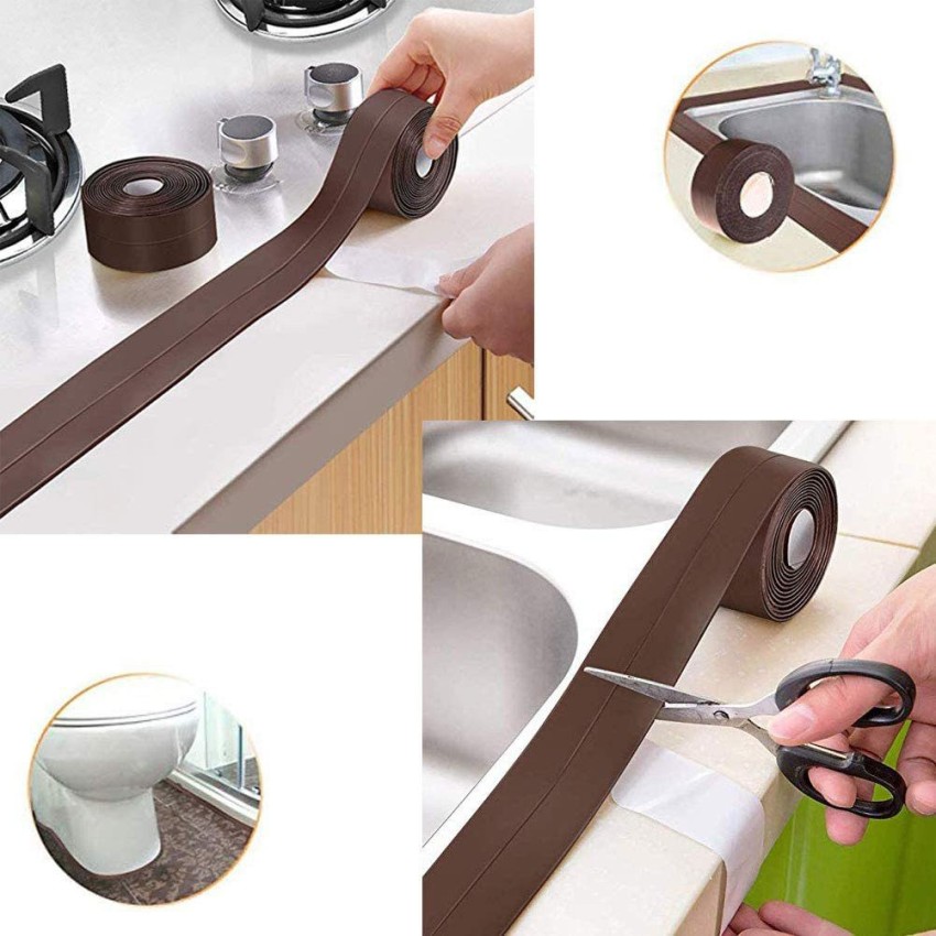 Adhesive Waterproof Sealant Strip Sink Sealing Tape Bathroom Kitchen Toilet  3.2M