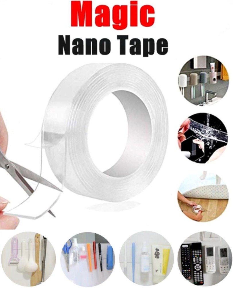 Nano Magic Double-Sided Tape Clear Washable Adhesive Invisible Gel Anti-Slip