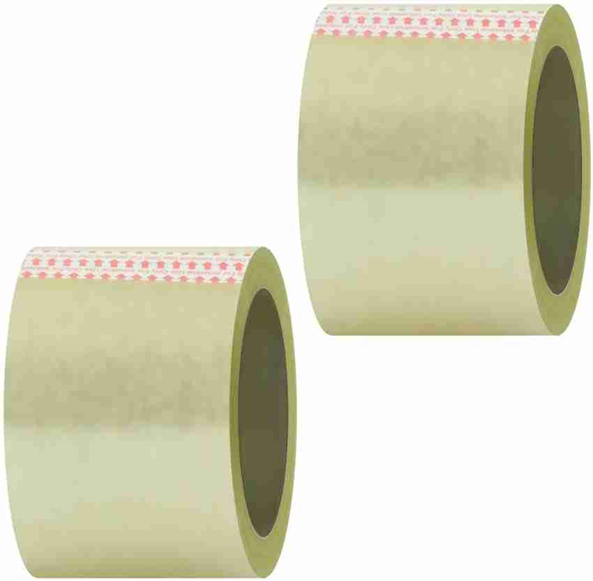Teflon 3 Pcs White/Transparent Adhesive Packaging High Strength Tape 1 Inch  x 65 Meter Roll