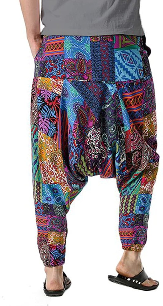 Harem Pants/ Yoga pants /Hippie Boho Pants - Blue – India Batik