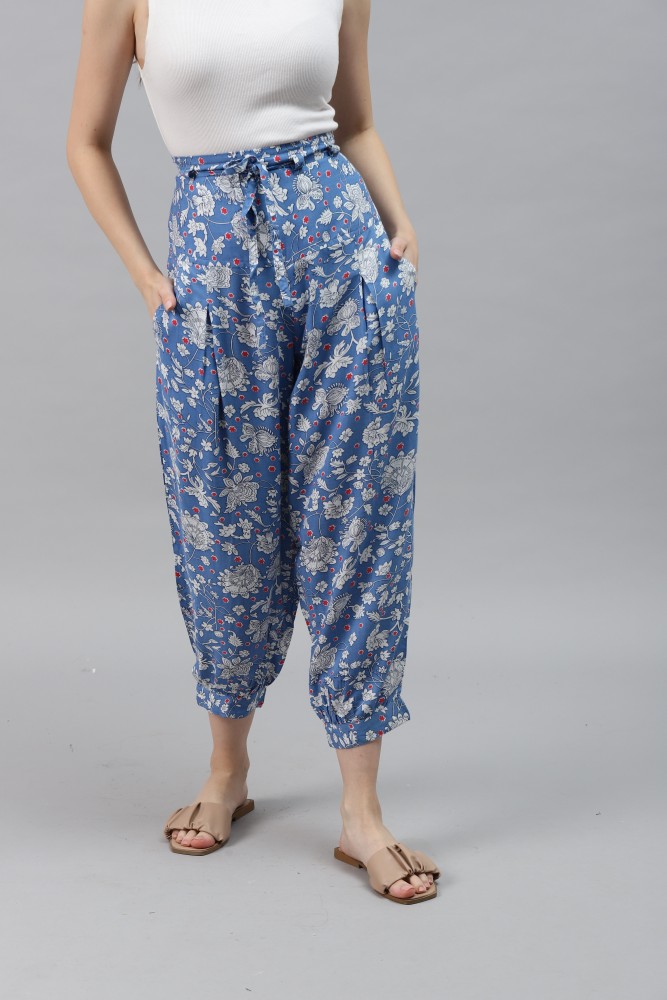 Ayaany Floral Print Cotton Women Harem Pants  Buy Ayaany Floral Print  Cotton Women Harem Pants Online at Best Prices in India  Flipkartcom