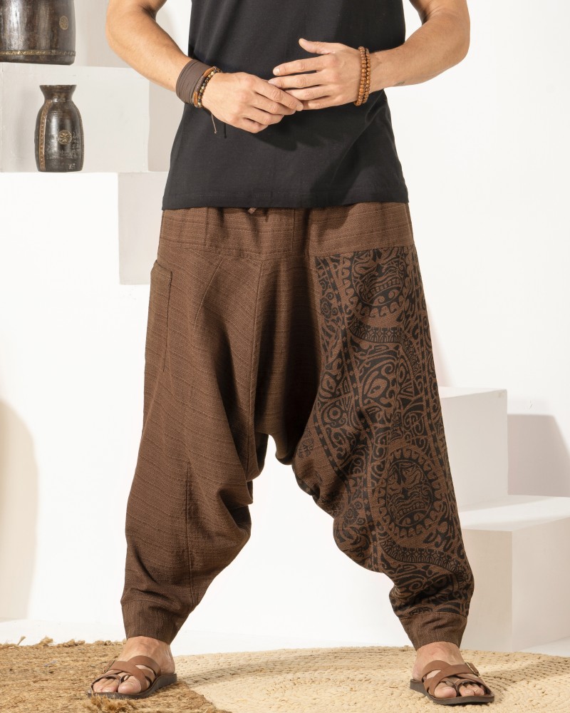 The Veshti Company Printed Cotton Men Harem Pants - Buy The Veshti Company  Printed Cotton Men Harem Pants Online at Best Prices in India