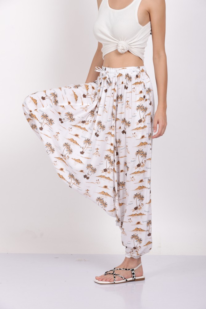 Whitewhale Printed Rayon Women Harem Pants - Buy Whitewhale Printed Rayon Women  Harem Pants Online at Best Prices in India