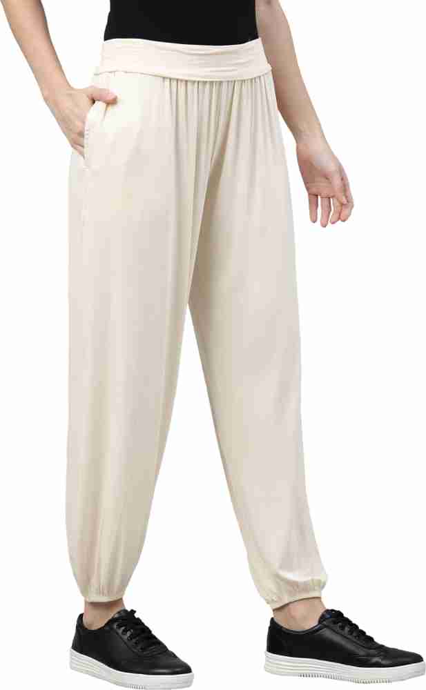 GO COLORS Solid Viscose Women Harem Pants - Buy GO COLORS Solid