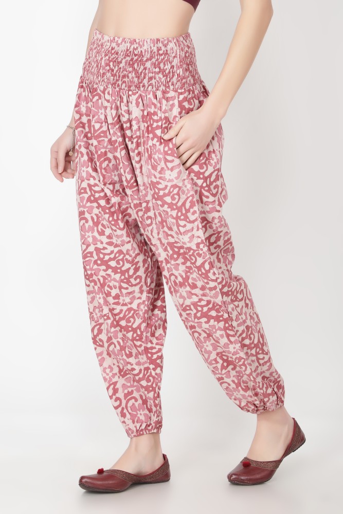 Blue Floral Harem Pants  Bohemian Island