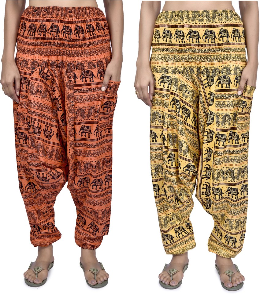 Buy Winged Bolt Bohemian Harem Pants Online in India |#BeDressponsible –  The Veshti Company