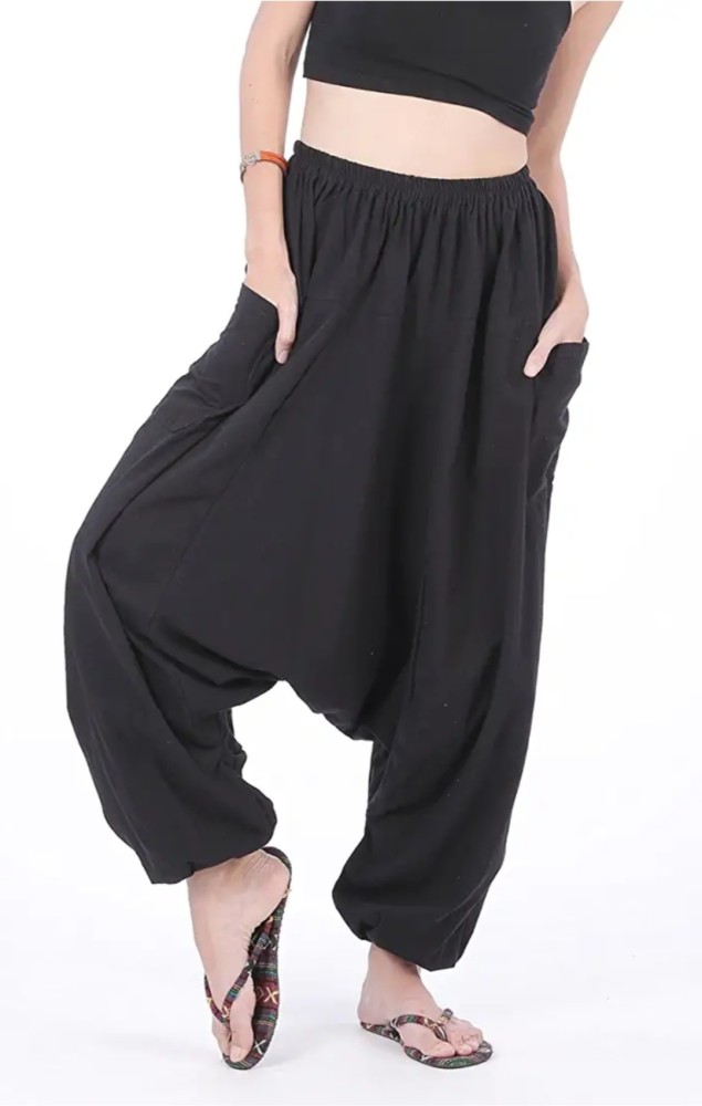 Share more than 85 black harem pants cotton best - in.eteachers