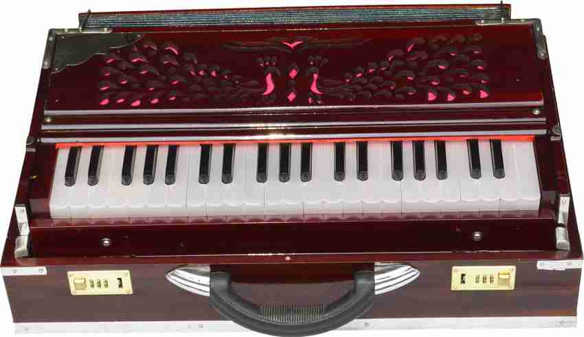 LOVE BRAJ Portable Harmonium with 3 Line 11 Scale and Coupler 1