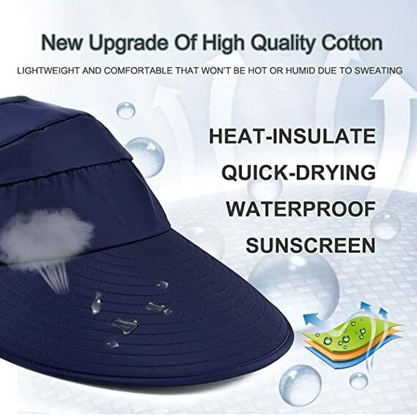 Alexvyan Sunvisor Hats Wide Brim Summer Cap Uv Protection. Breathable Beach Sun Hat Cap