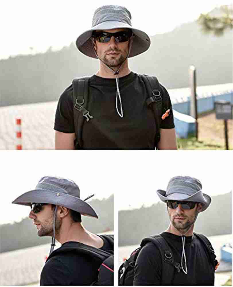 Hasthip Mens Sun Hat Wide Brim Summer Sun Cap Uv Protection Fishsing Hat
