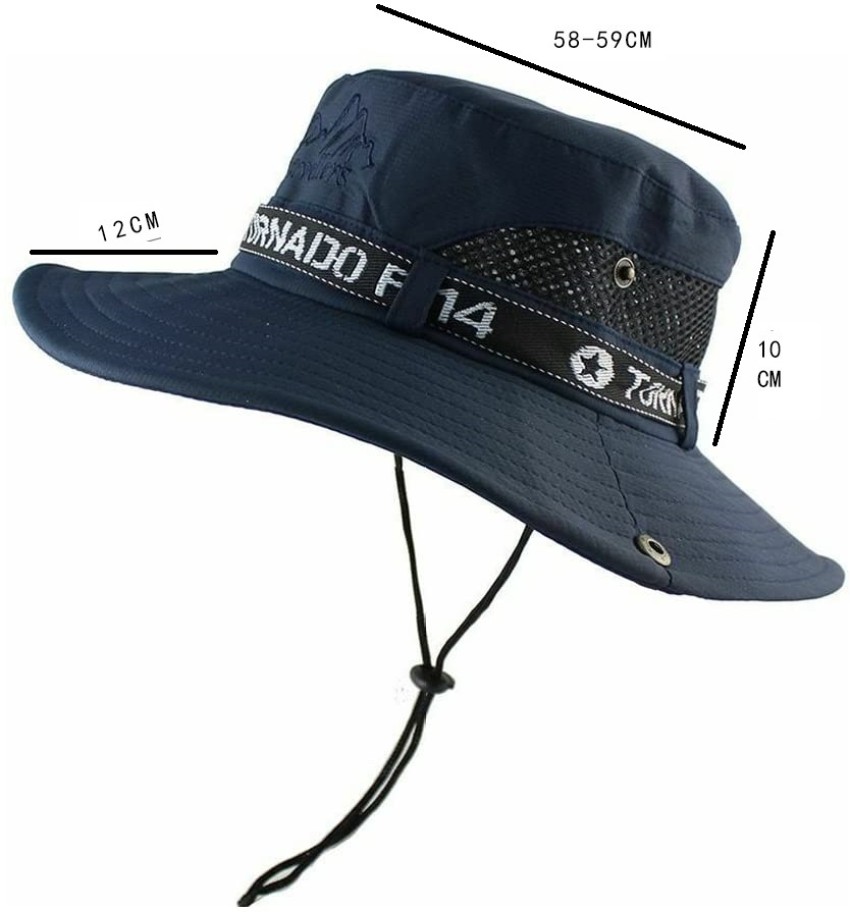 AlexVyan Round Hats Wide Brim Summer Cap UV Protection Breathable Beach Sun  Hat Cap - Price History