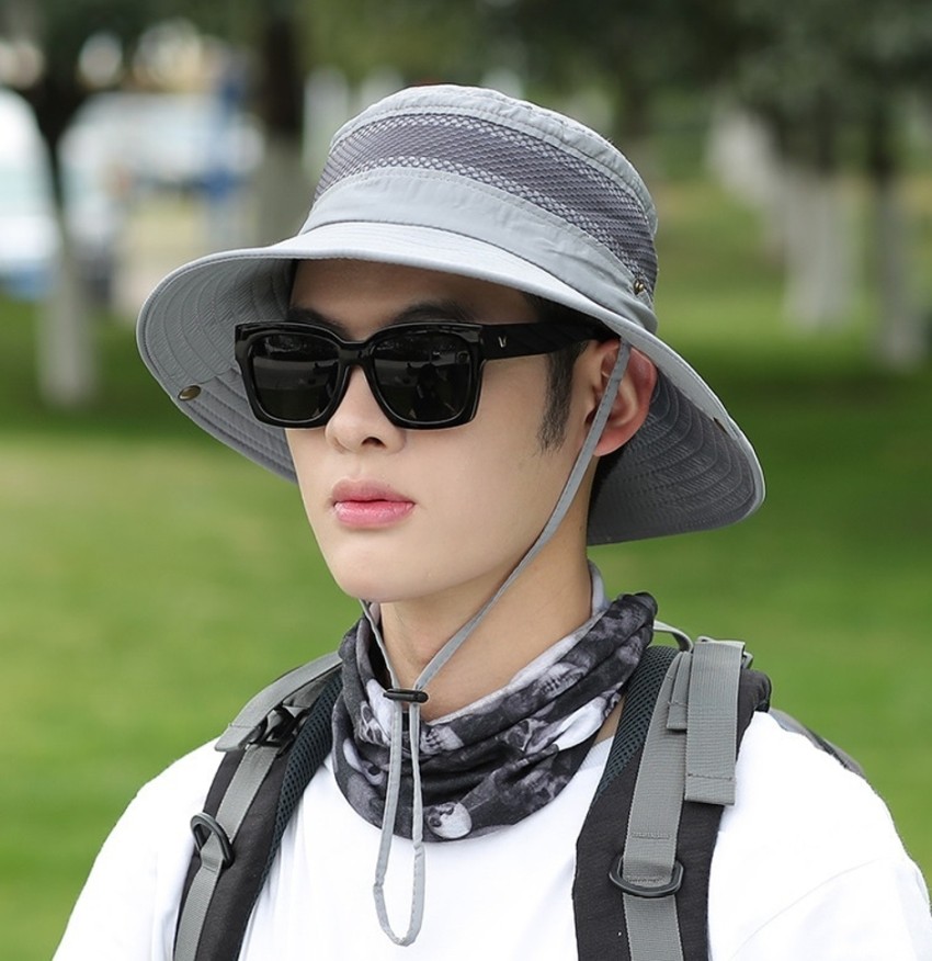 AlexVyan Round Crown Sun Visor Hat Cap for Men & Boy UV Protection