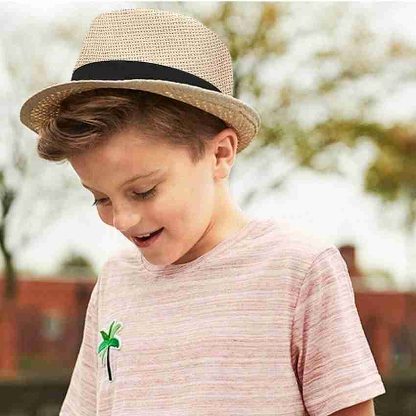 Baby boy straw fedora hat clearance