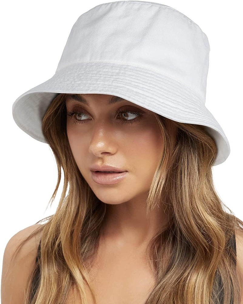 Adorazone Unisex 100% Cotton Foldable Bucket Beach Hat for Men