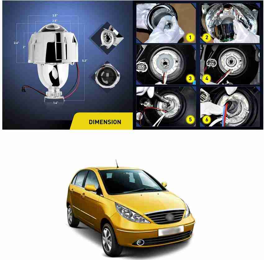 XZRTZ Car Headlight Projector Lens Hi Lo Beam For T ata I ndica V