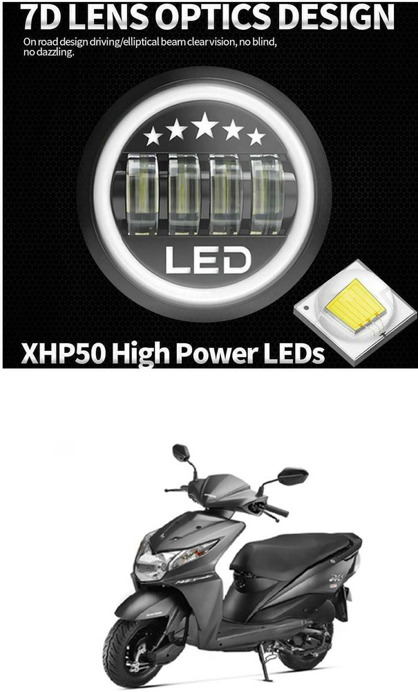 PRTEK LED Headlight for Honda Dio Price in India Buy PRTEK LED Headlight for Honda Dio online at Flipkart