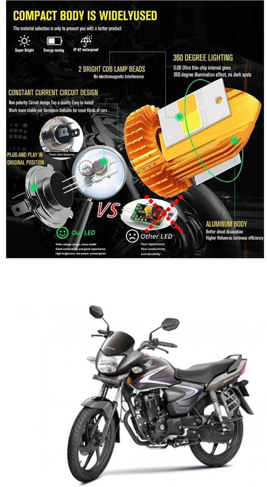PROEDITION LED Headlight for Honda CB Shine Price in India Buy