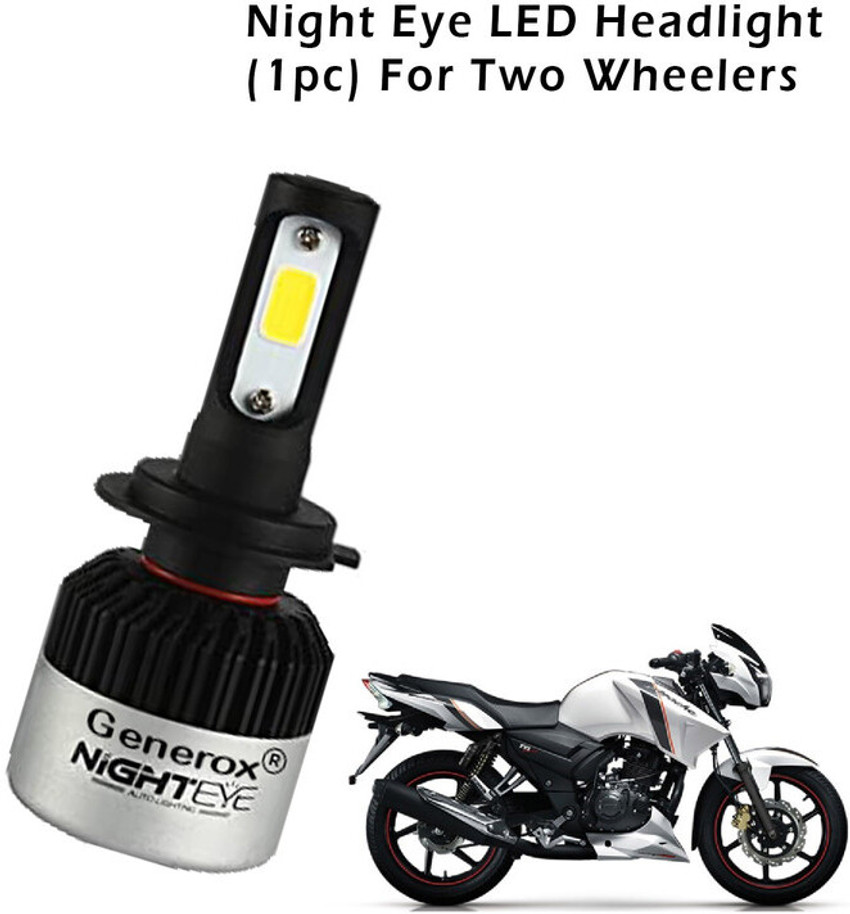 Tvs apache led headlight new arrivals