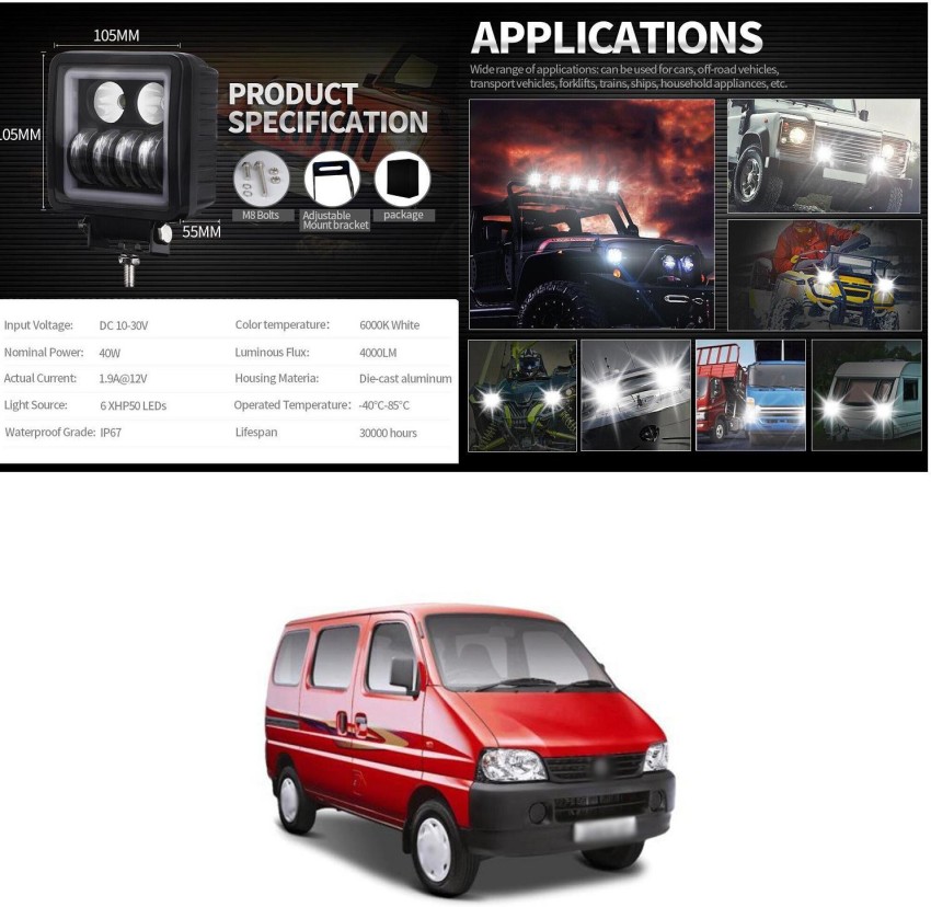 PRTEK LED Headlight for Maruti Suzuki Eeco Price in India - Buy