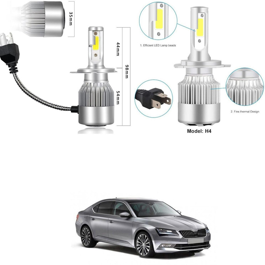 Skoda superb on sale bulb list