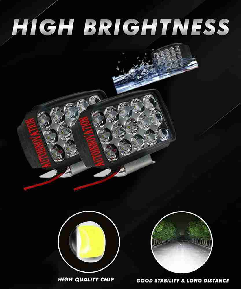 Autoinnovation 15W 15 LED Bulb External Spot Light For Car AI 15LEDw Car 1120 Headlight Car Motorbike Van Truck LED for Fiat 10 V 24 W Price in India Buy Autoinnovation 15W 15 LED Bulb
