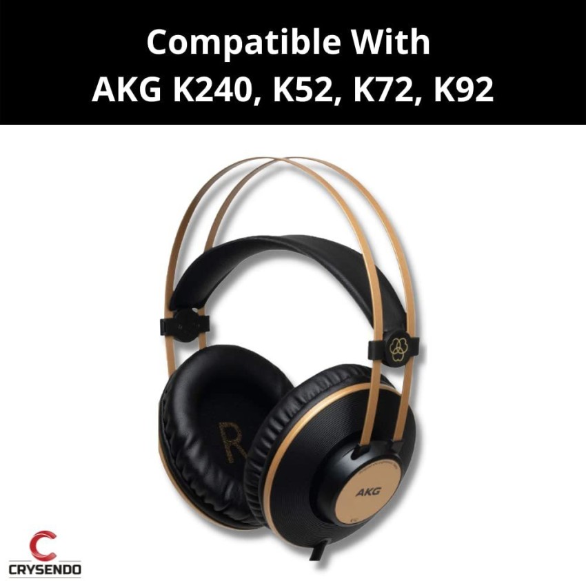1 Pair Replacement Leather Ear Pads for AKG K52 K72 K92 K240 Headphones 