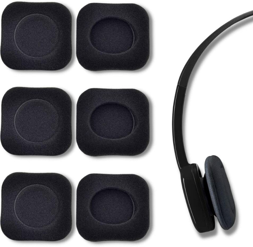 Crysendo Square Headphone Sponge for Logitech H130 H150 H151 H250 Headphones Over The Ear Headphone Cushion